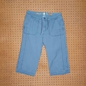 Vintage Nike ACG womens distressed gray ripstop drawstring hiking capris 6